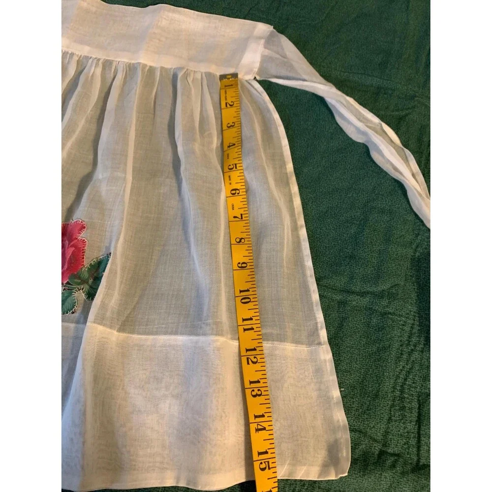 Vintage Floral Appliquéd Apron